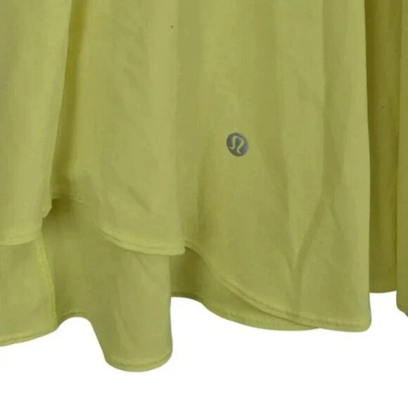 Lululemon Court Crush Dress Electric Lemon Tennis Pickle Ball Size 4 - Picture 8 of 12